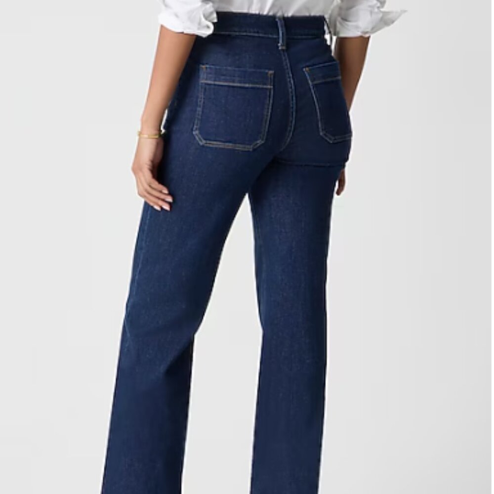 J Crew Slim wide-leg sailor jean in all-day stretch, size 25 - Picture 7 of 13